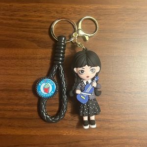 Wednesday Adams Doll 3D Keychain